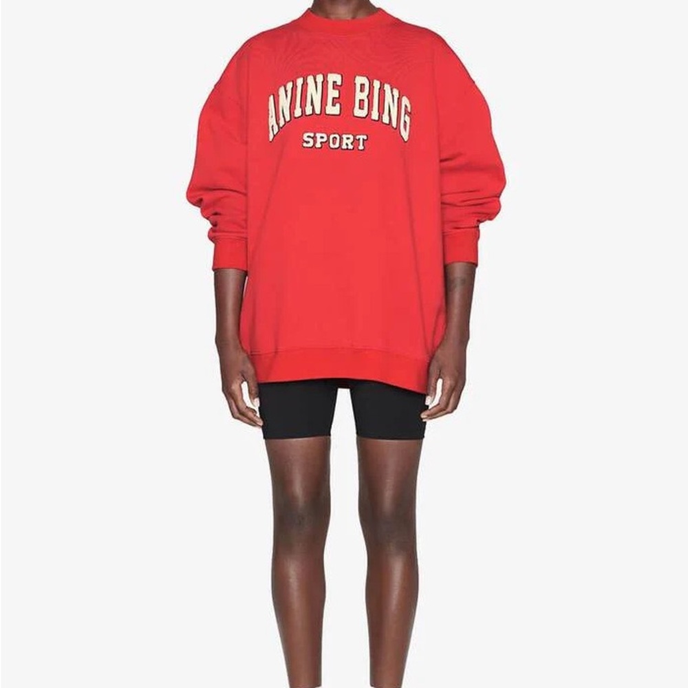 Anine Bing Sport Red Crewneck